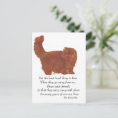 赤ペルシャ猫レインボーブリッジ ポストカード (スタンド正面)