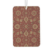 赤ペルシャ緋色アラベスクのタペストリー カーエアーフレッシュナー (裏面)