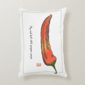 赤ホットチリペッパーPapaアクセント枕 アクセントクッション (正面(垂直))