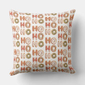 赤ホーホーホーホージンジャーブレッドクッキーのクリスマス クッション (裏面)