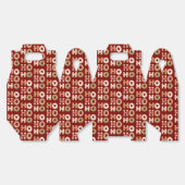 赤ホーホーホーホージンジャーブレッドクッキーのクリスマス フェイバーボックス (見開き)