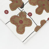 赤ボタンブラウン紙花フリースブランケット フリースブランケット (角)