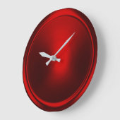 赤ボタン ラージ壁時計 (傾斜)