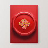 赤ボタン 缶バッジ (正面)