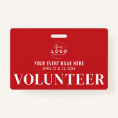 赤ボランティア バッジ (裏面)