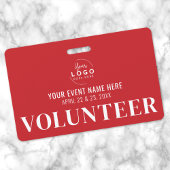 赤ボランティア バッジ