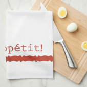 赤ボンアペティティータオルキッチンタオル キッチンタオル (四つ折り)