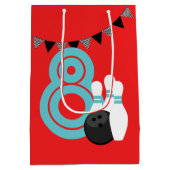 赤ボーリング誕生日抱き枕 ミディアムペーパーバッグ (裏面)