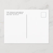 赤ポイエレガントンセチアのクリスマスカクテルパーティー インビテーションポストカード (裏面)