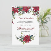赤ポインセチアフローラは私の花嫁になる 招待状 (スタンド正面)