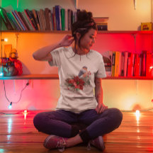 赤ポインセチア松コーンバードメリークリスマス