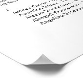 赤ポインセチア・アルファベットクリスマスシーティングチャート ポスター (角)