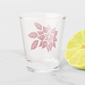 赤ポインセチア ショットグラス (裏面)