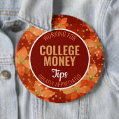 赤ポインセチア |ヒントを参照 |大学のお金 缶バッジ (インサイチュ)