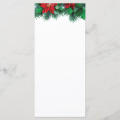 赤ポインセテ縁どィアのメニュー メニュー (裏面)