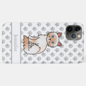 赤ポイントのタビー模様のビルマン/ラグドール かわいい猫と名前 Case-Mate iPhoneケース (裏面(横))