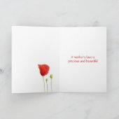 赤ポピーのお母さんのデイカード カード (内部)