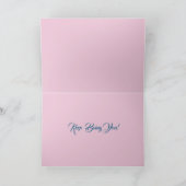 赤ポピーのアートウォーター絵を描カラーフローラカード カード (内部)