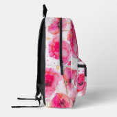 赤ポピーのポピー水の色ガールズバックパック プリントバックパック (左)