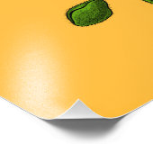 赤ポピースケッチ フォトプリント            (角)