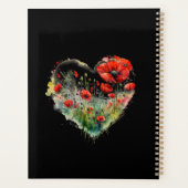 赤ポピーフローラモノグラム プランナー手帳 (裏面)