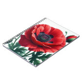 赤ポピーフローラ ノートブック (左側)