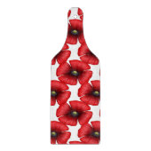 赤ポピー柄フローラパドル切削盤 カッティングボード (正面)