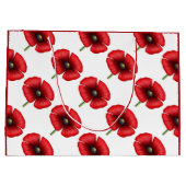 赤ポピー花柄大抱き枕 ラージペーパーバッグ (裏面)