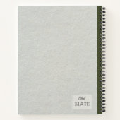 赤ポピー花組成パーソナライズされた物 ノートブック (裏面)