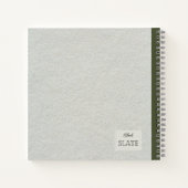 赤ポピー花組成パーソナライズされた物 ノートブック (裏面)