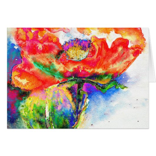 赤ポピー (正面横)