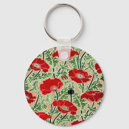 赤ポピー キーホルダー (正面)