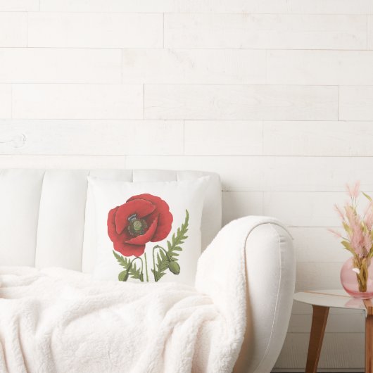 赤ポピー クッション (ソファ)
