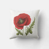 赤ポピー クッション (裏面)
