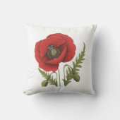 赤ポピー クッション (正面)