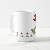 赤ポピー コーヒーマグカップ (正面左)