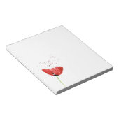 赤ポピー ノートパッド (アングル)