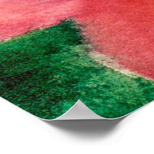 赤ポピー ポスター (角)