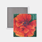 赤ポピー マグネット (正面/裏面)