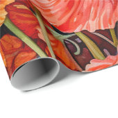 赤ポピー ラッピングペーパー (ロールコーナー)