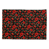 赤ポピー 枕カバー (裏面)