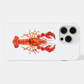 赤ポリゴンロブスター iPhoneケース (裏面横)
