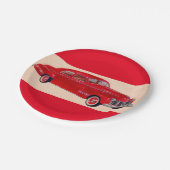 赤ポンティアック魚雷 ペーパープレート (アングル)