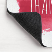 赤マウスパッドの感謝絵を描の文字 マウスパッド (コーナー)