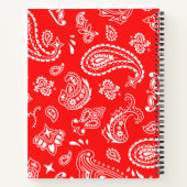 赤マカスタマイズダラプリントスケッチブック ノートブック (裏面)