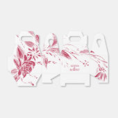 赤マゼンタと白の花の結婚付いた枝 フェイバーボックス (折り畳みなし)