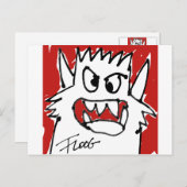 赤マンガのモンスターポストカード ポストカード (正面/裏面)