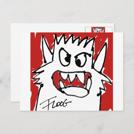 赤マンガのモンスターポストカード ポストカード (正面/裏面)