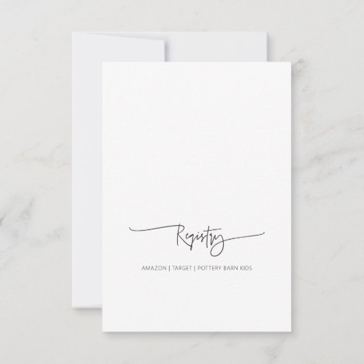 赤ミニマルちゃんシャワーパーティの招待状カードG400 サンキューカード (裏面)