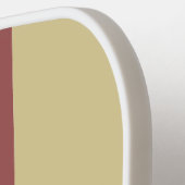 赤ミニマルモダンレトロストライプ ピックルボールラケット (左詳細)